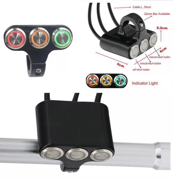 Motorcycle Modification Universal Double Flash Switch Double Flash Warning Switch Double Jump Switch