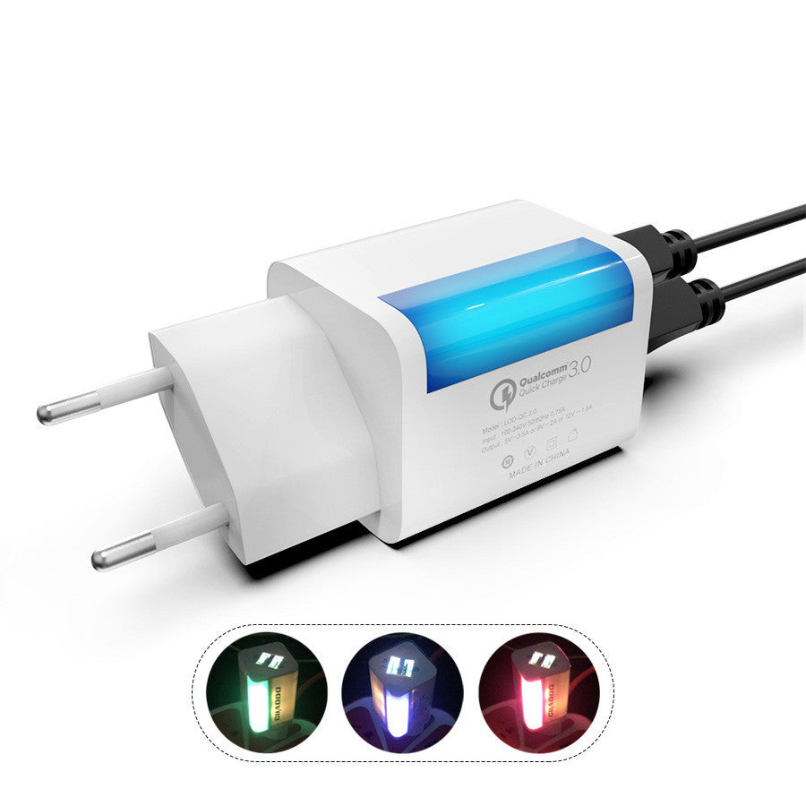 Luminous fast charging charging base