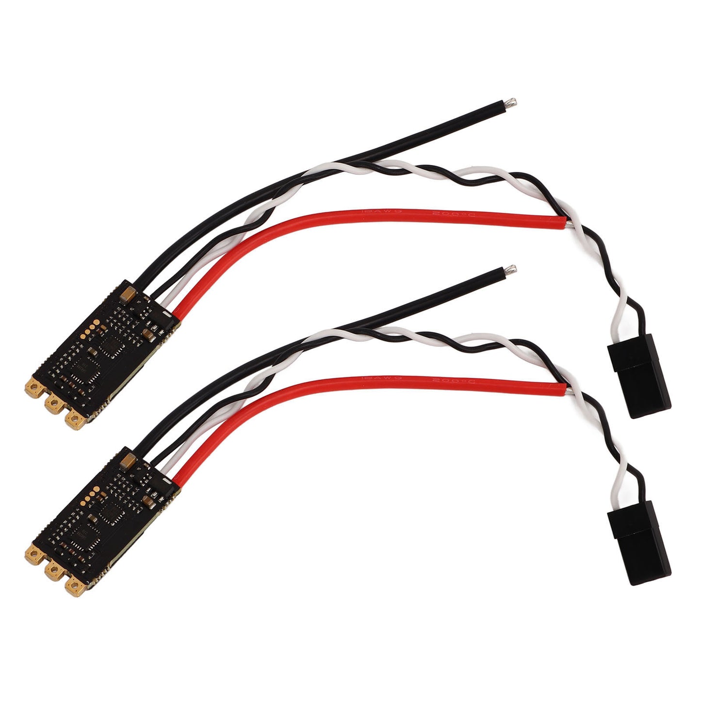 45A Brushless ESC Speed Controller RC Drone ESC with LED Light for FPV Crossing Drone Four Axes Drone 2pcs