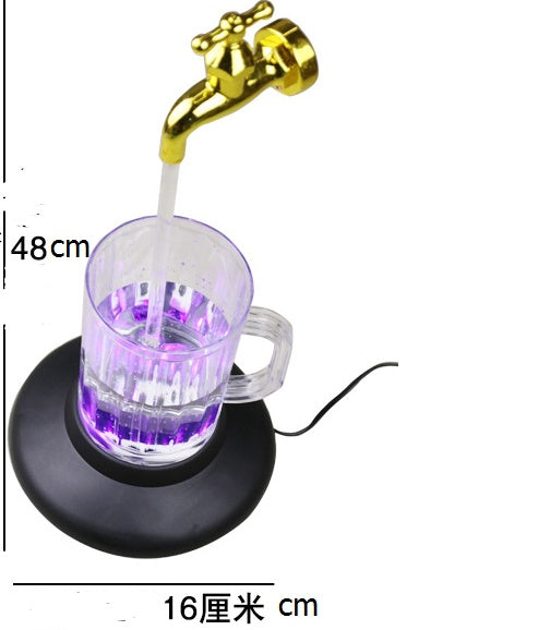 Magic Suspended Faucet Cup Lights Magical Colorful Hanging Magic Props High Novelty Creative Decorations