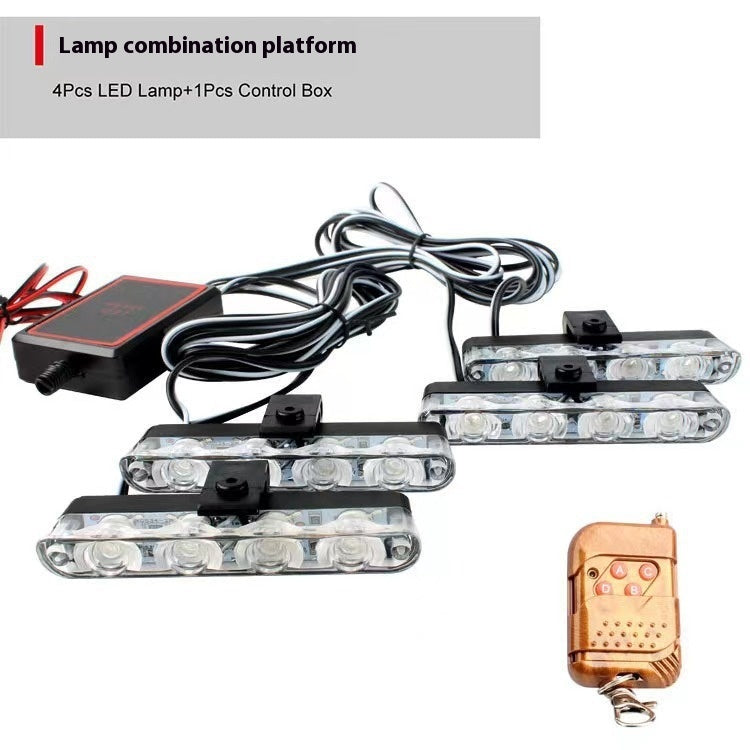 Wireless Remote Control Four-in-one 16LED Car Light Strobe Light Warning Light Modified General