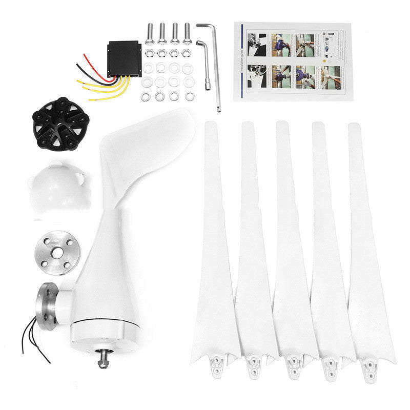 Complementary Street Lights Monitor Horizontal Axis Wind Turbines