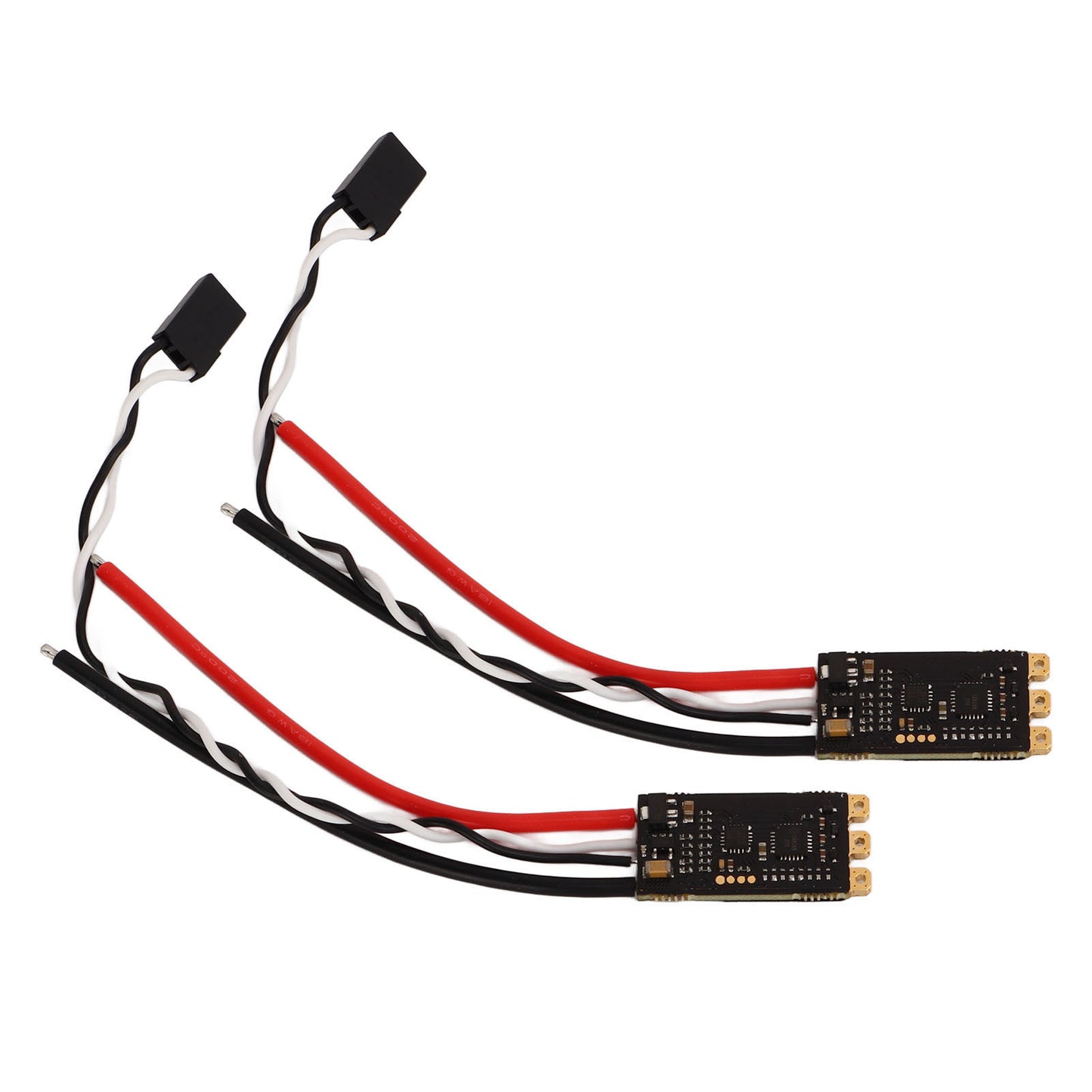 45A Brushless ESC Speed Controller RC Drone ESC with LED Light for FPV Crossing Drone Four Axes Drone 2pcs