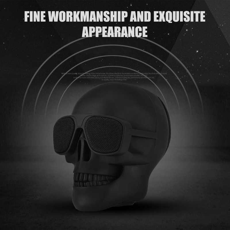 Skull Head Wireless Bluetooth Speaker Card U Disk Mobile Phone Subwoofer Speaker