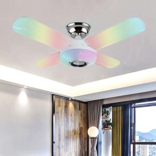 Lamp Format Fan 4 Pallets RGB And Bluetooth Lights 36w